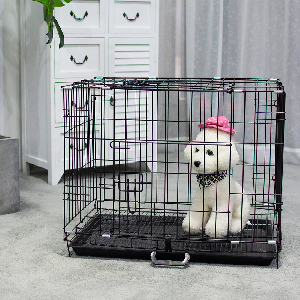 Pet Foldable Cage with Removable Tray