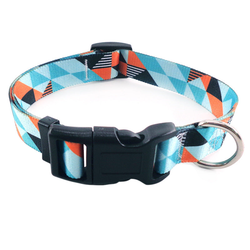 Pet Collar Colorful Pattern 4per pack (Random Colors)