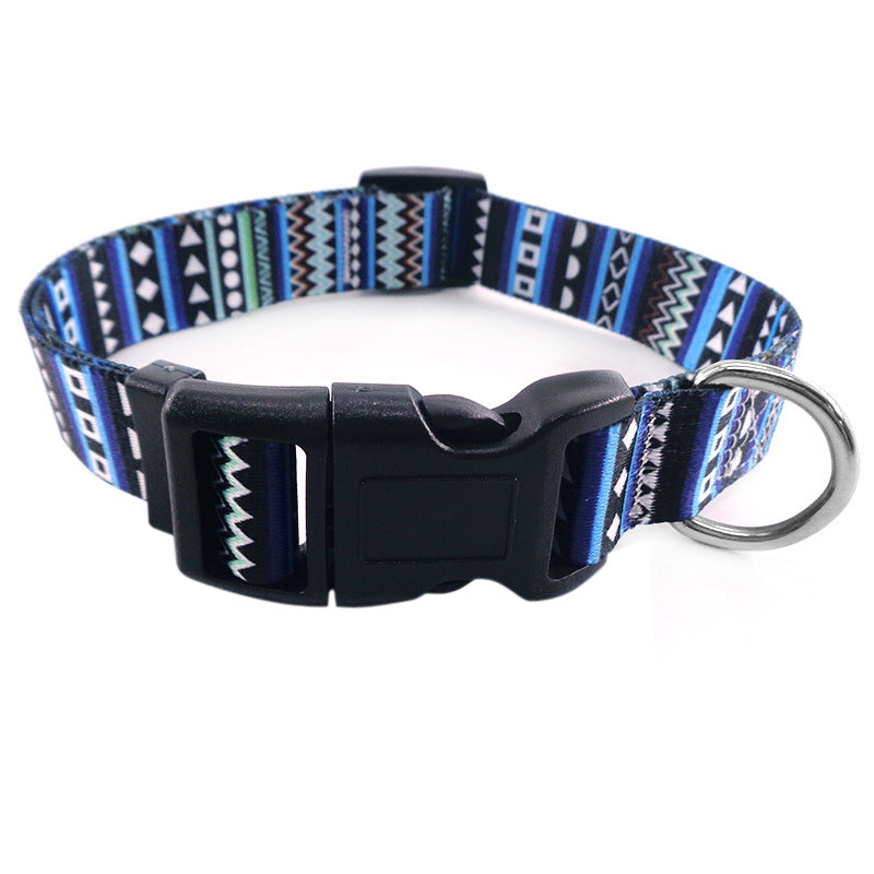 Pet Collar Colorful Pattern 4per pack (Random Colors)
