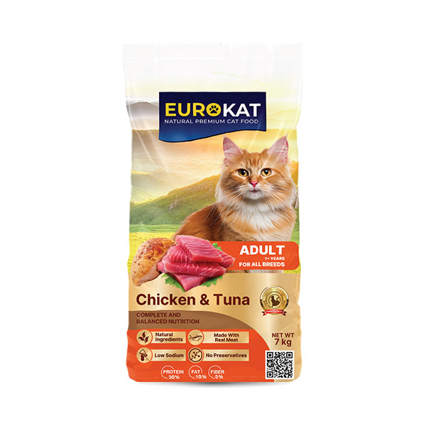 Euro Kat Cat Dry Food Chicken & Tuna Flavor 7kg