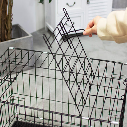 Pet Foldable Cage with Removable Tray