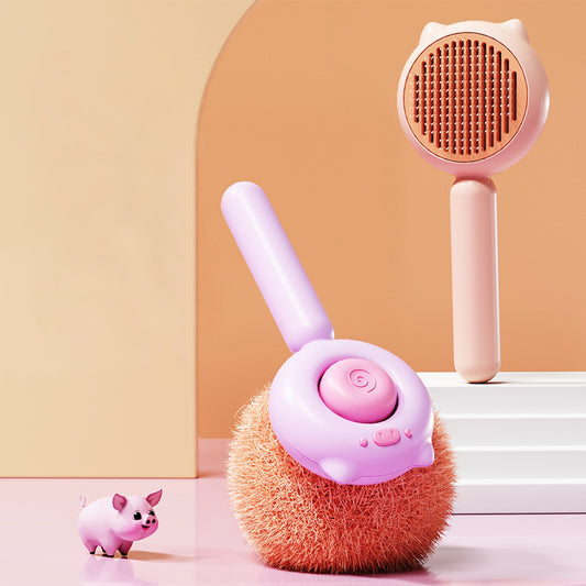Pet Grooming Brush with Handle