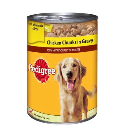 Pedigree Chicken Chunks in Gravy Wet Dog Food 12x400G