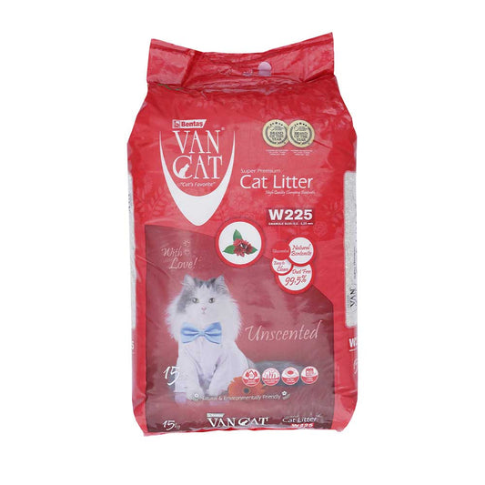 Van Cat White Clumping Compact Natural Grey, 15 KG