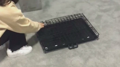 Pet Foldable Cage with Removable Tray
